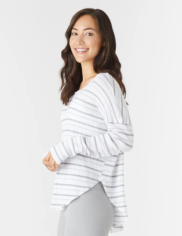Freestyle Dolman: White Stripe