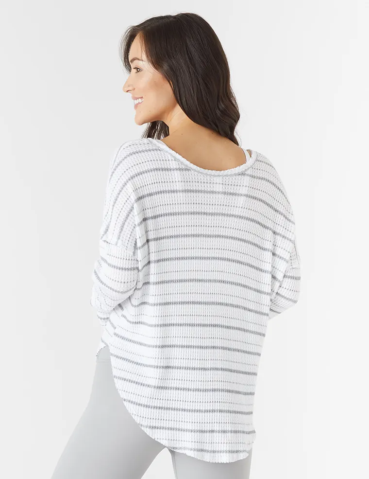 Freestyle Dolman: White Stripe