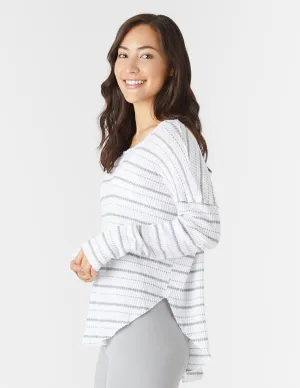 Freestyle Dolman: White Stripe
