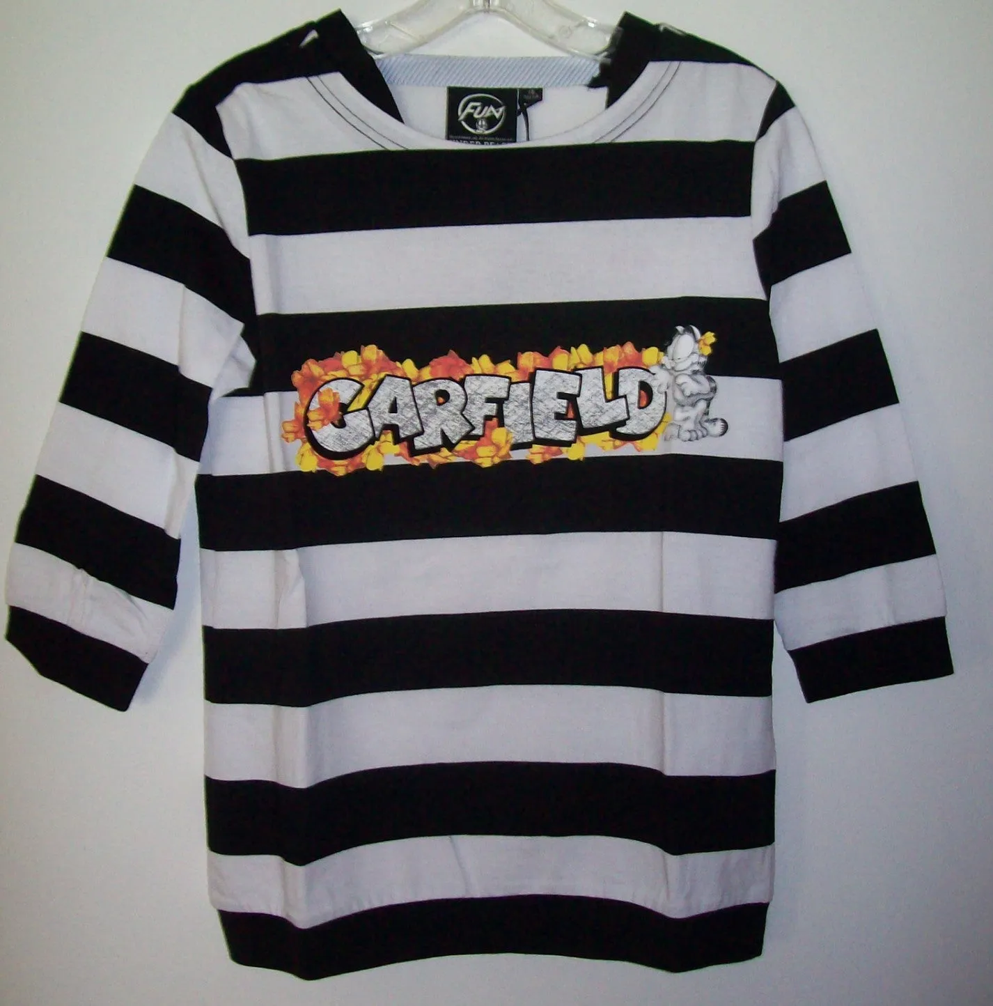 Garfield Striped Long Sleeve Shirt