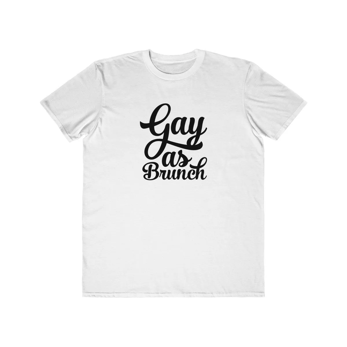 GAY AS BRUNCH <br>men's lightweight <br>fashion tee (blk)