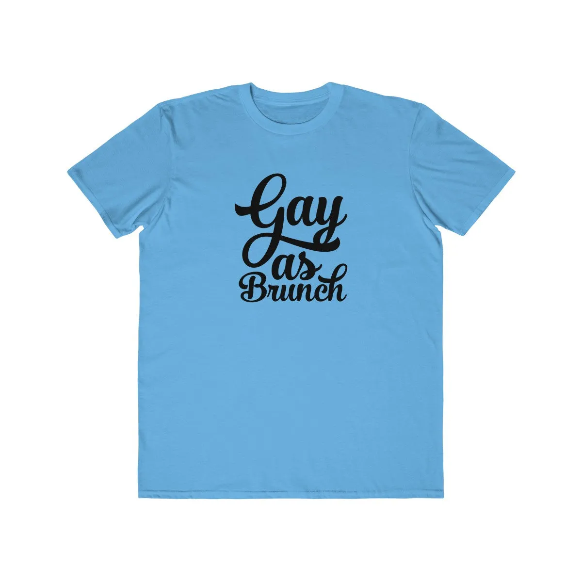 GAY AS BRUNCH <br>men's lightweight <br>fashion tee (blk)
