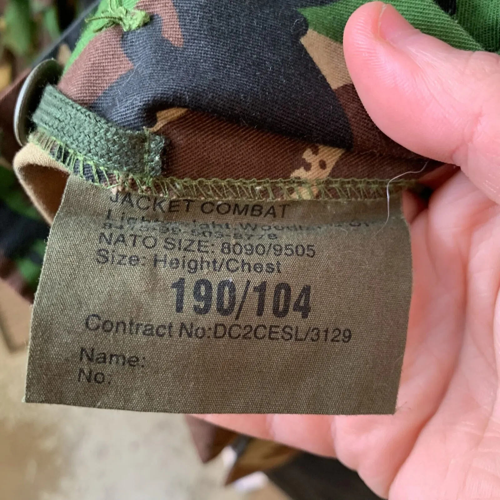 Genuine British Army Combat DPM Lightweight Jacket FOR PARTS - 190/104