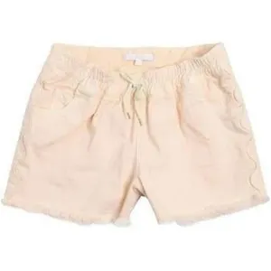 Girls Peach Denim Shorts