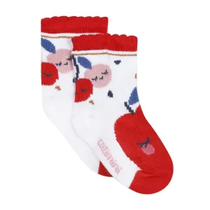 Girls Rouge Apple Socks