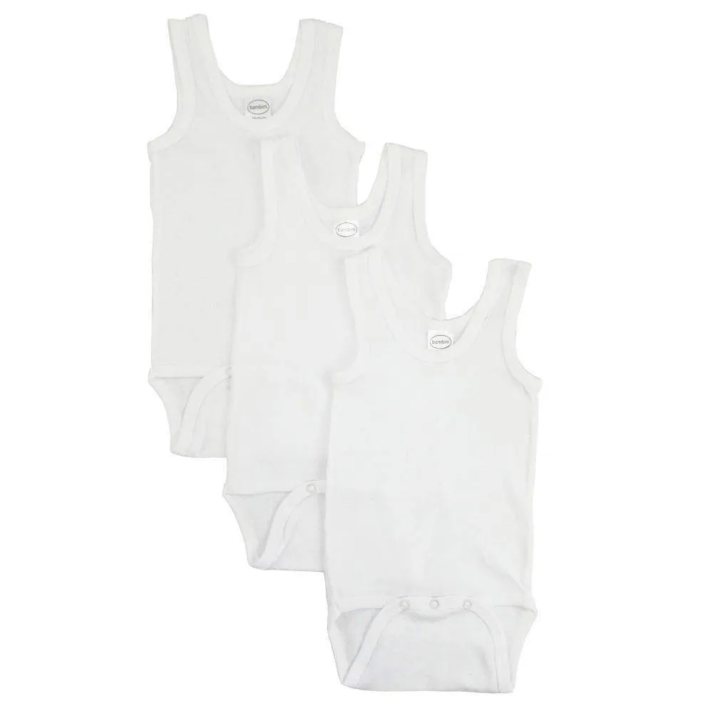 Girl's sleeveless onesies 3 pack