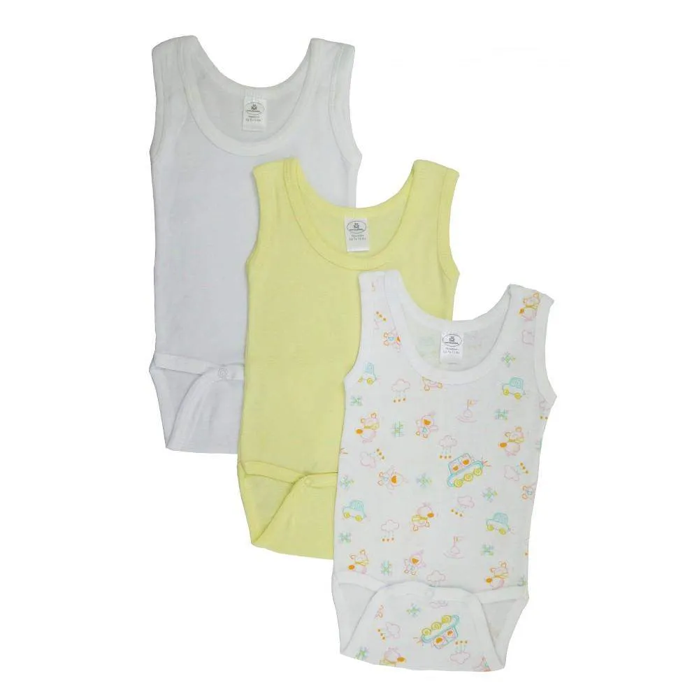 Girl's sleeveless onesies 3 pack