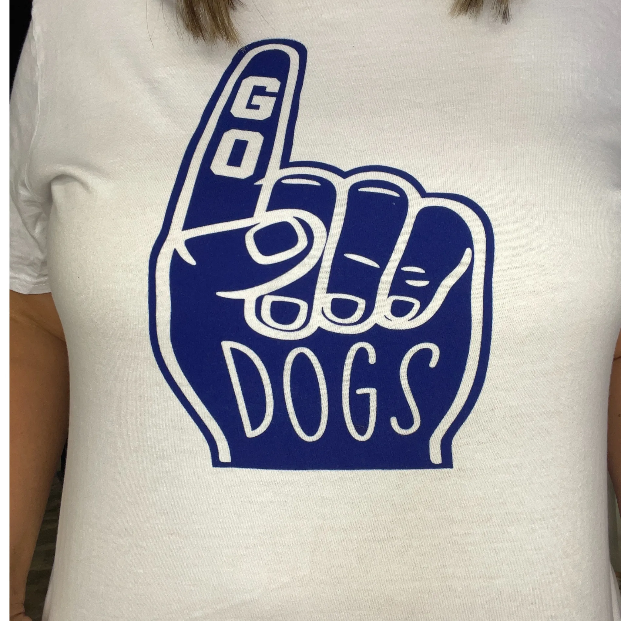 Go Dogs Foam Hand White T-Shirt