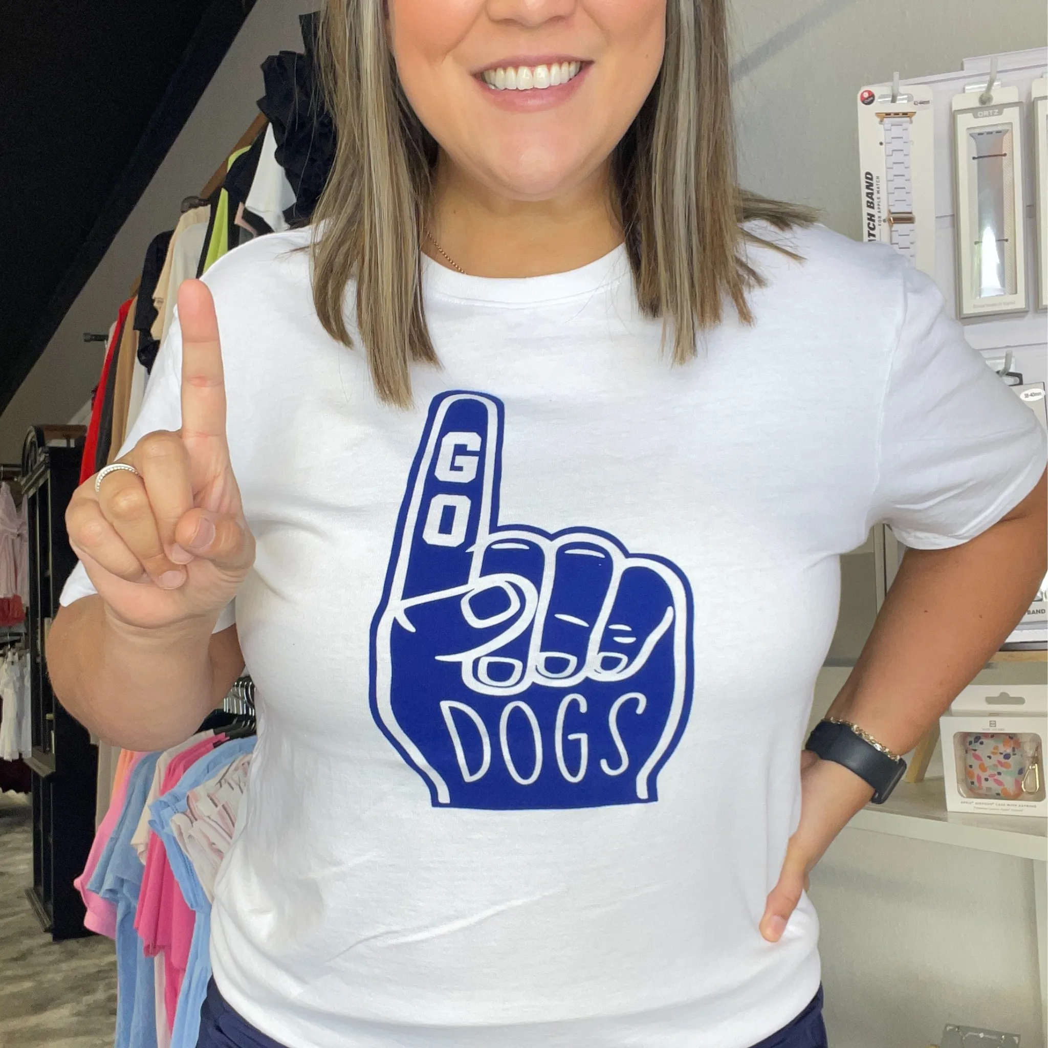 Go Dogs Foam Hand White T-Shirt