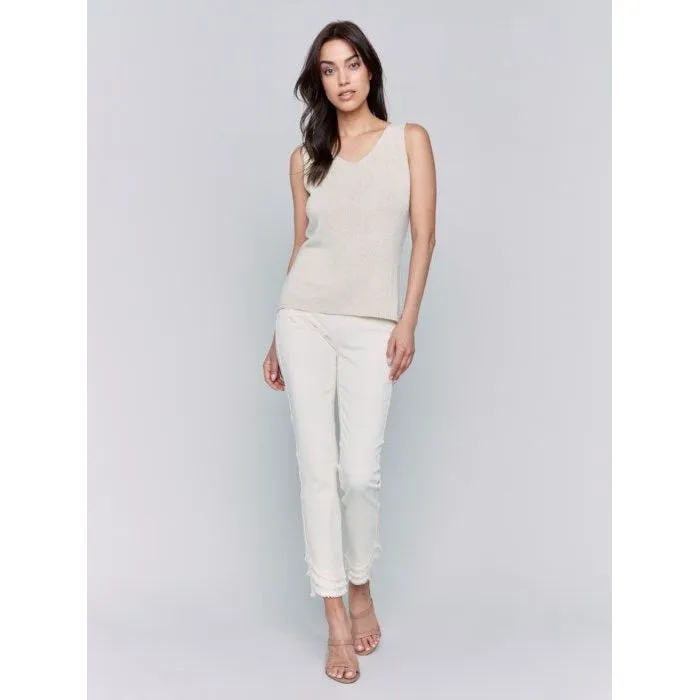 Gold Lurex Knit Tank