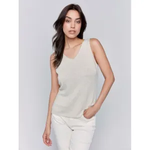 Gold Lurex Knit Tank