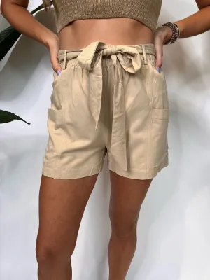 Grade & Gather Cargo Shorts Sand
