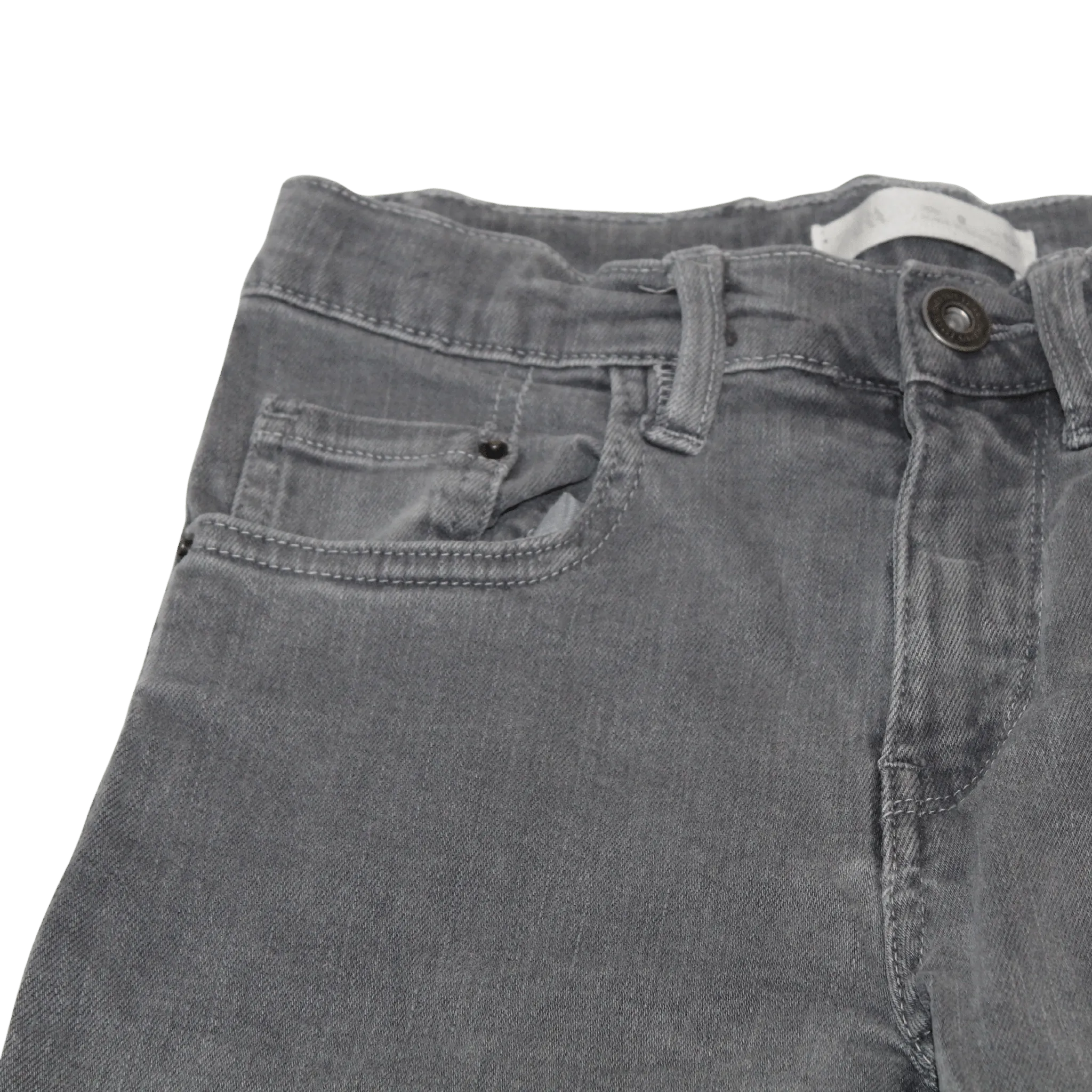 Grey Denim Shorts