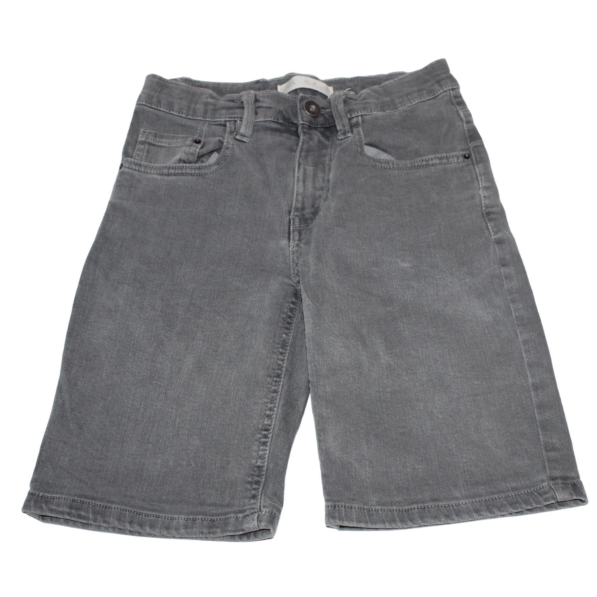 Grey Denim Shorts