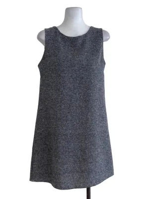 Grey Textured Shift Dress