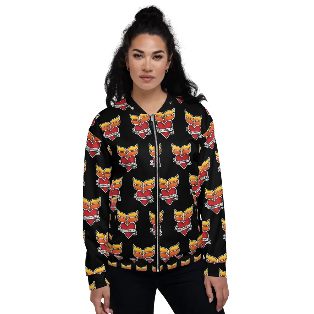 Grinnell Tattoo Print | Unisex Bomber Jacket