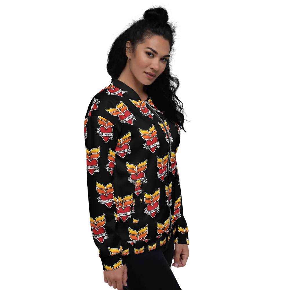 Grinnell Tattoo Print | Unisex Bomber Jacket