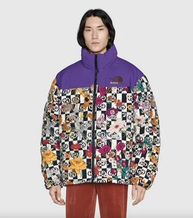 Gucci x The North Face Floral Down Jacket