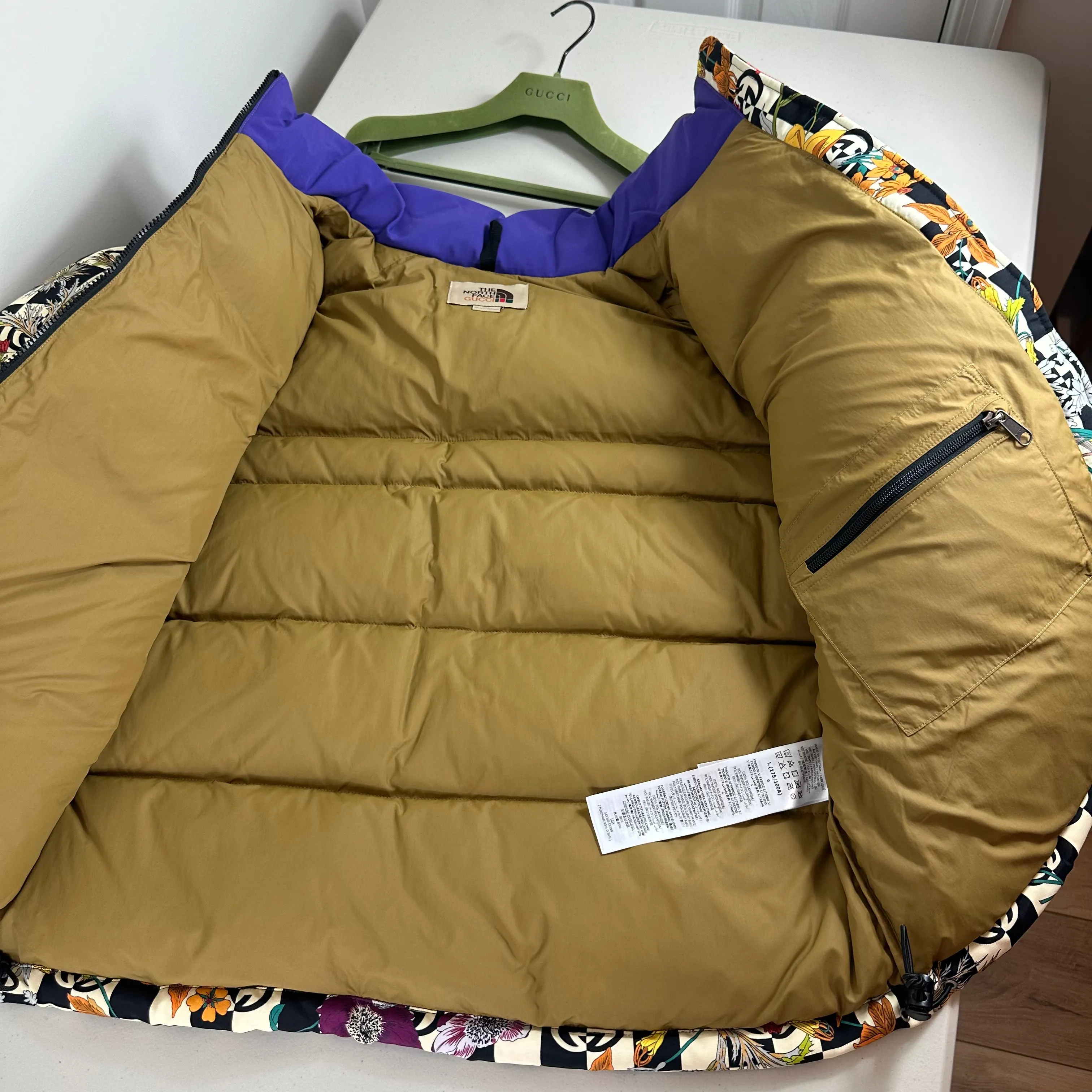 Gucci x The North Face Floral Down Jacket