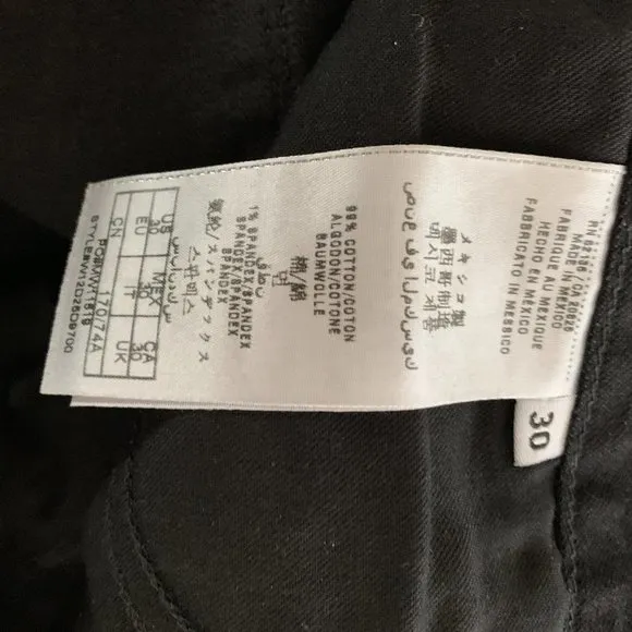 Guess Black Denim &quot;Cut Off&quot; Shorts NWT