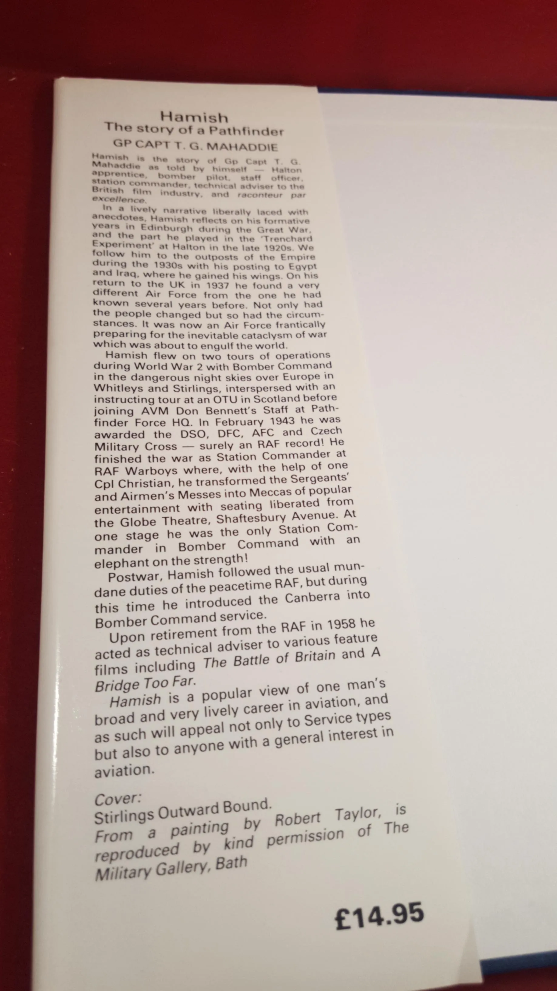 Hamish T G Mahaddie - The Story of a Pathfinder, Ian Allan, 1990, Signed, Inscription