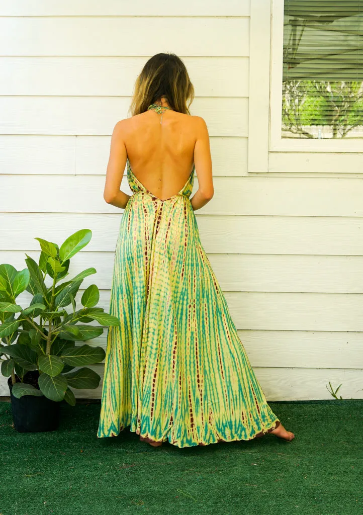 Hand Dyed Goddess Boho Maxi Dress