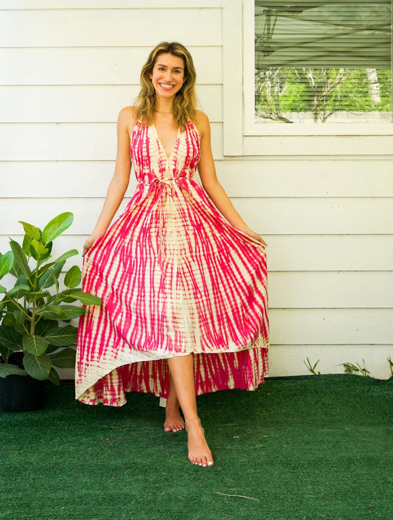Hand Dyed Goddess Boho Maxi Dress