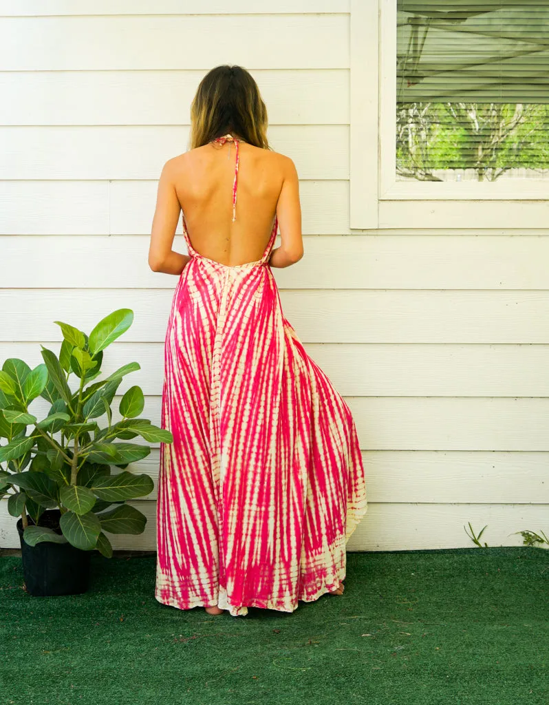 Hand Dyed Goddess Boho Maxi Dress