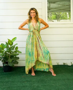 Hand Dyed Goddess Boho Maxi Dress
