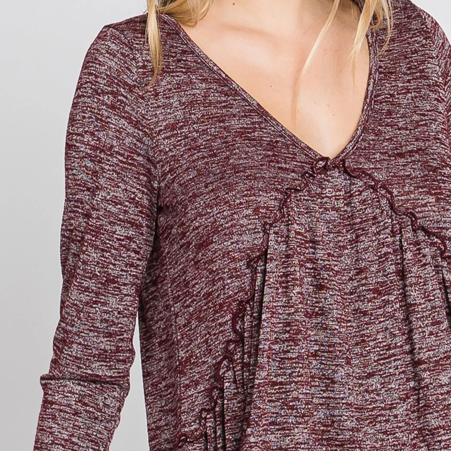 Heather Baby Doll Top