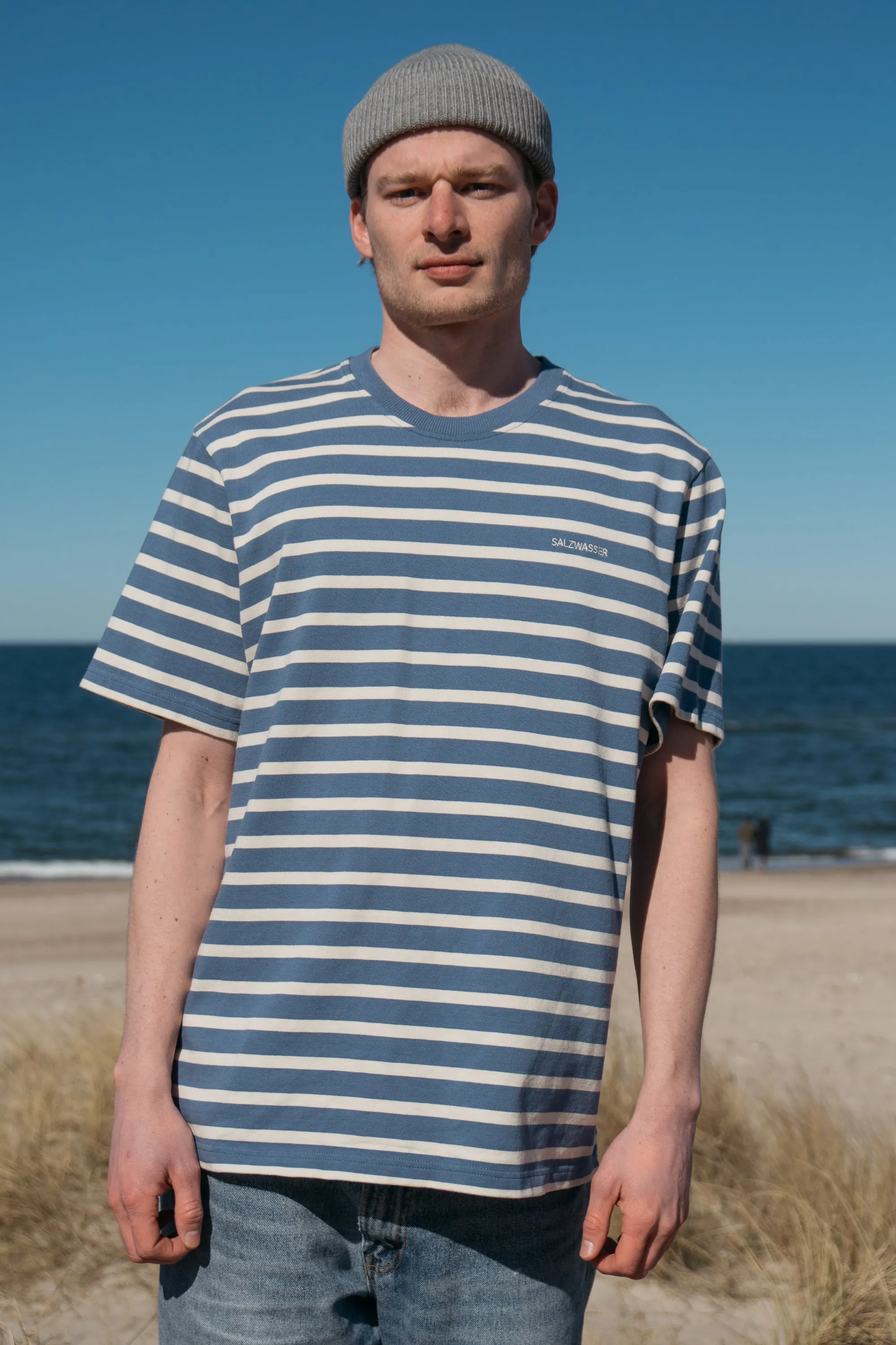 Heavy T-Shirt Jasper Indigo-Striped