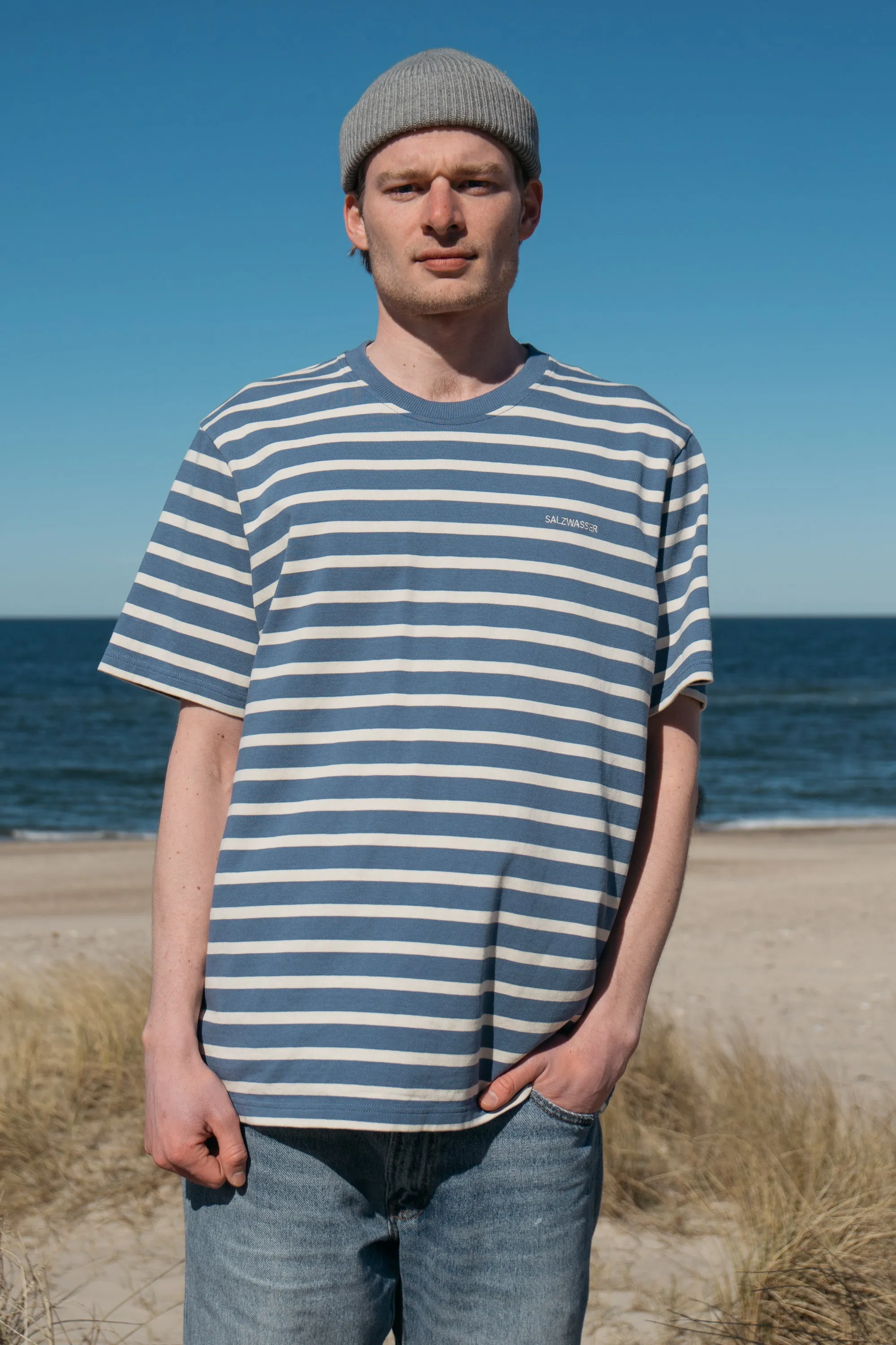 Heavy T-Shirt Jasper Indigo-Striped