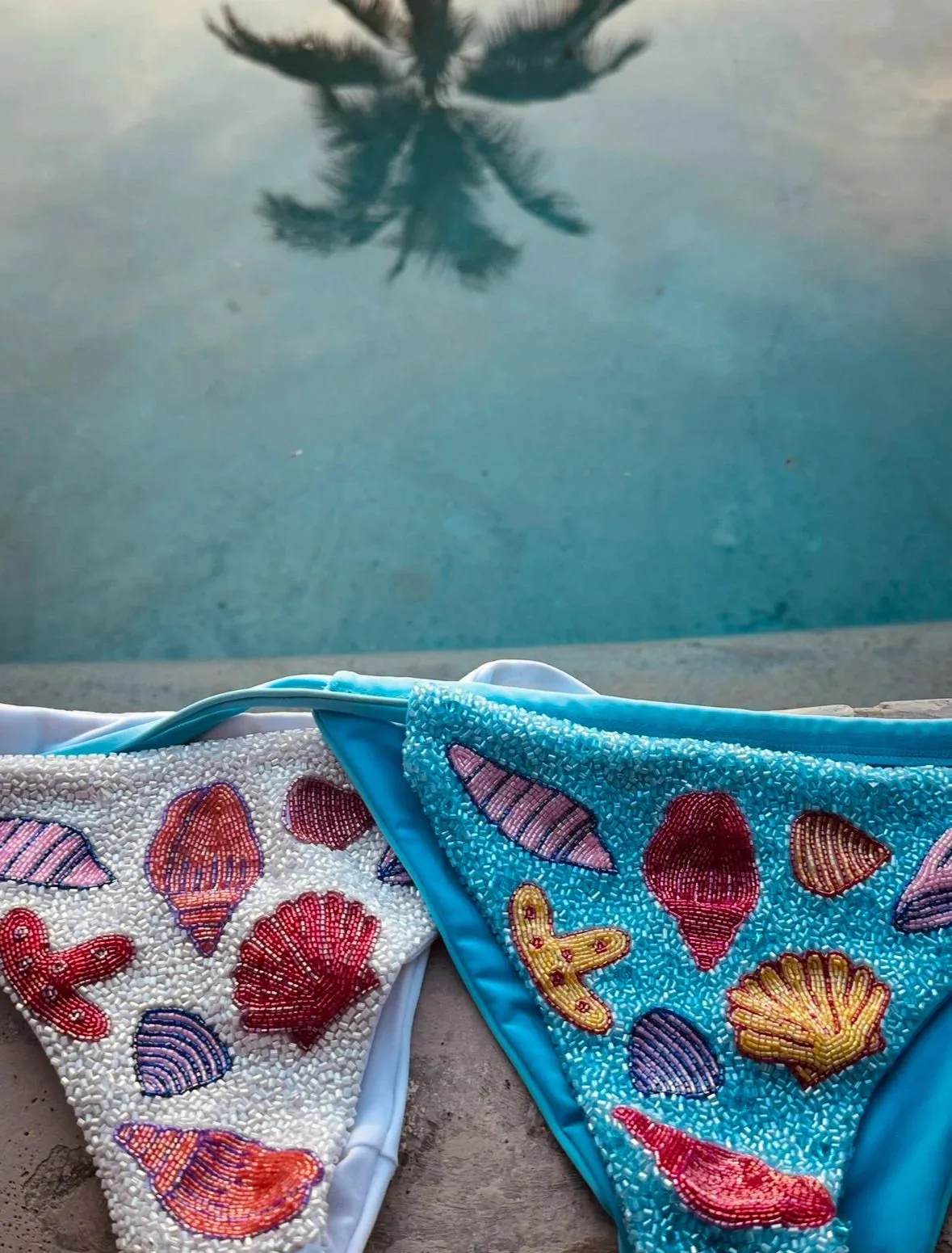 Helia Beaded Bikini Bottom Daphne x Oceanus