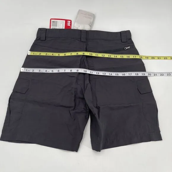 Helly Hansen Resort QD Quick Dry Cargo Shorts Womens 30 Gray