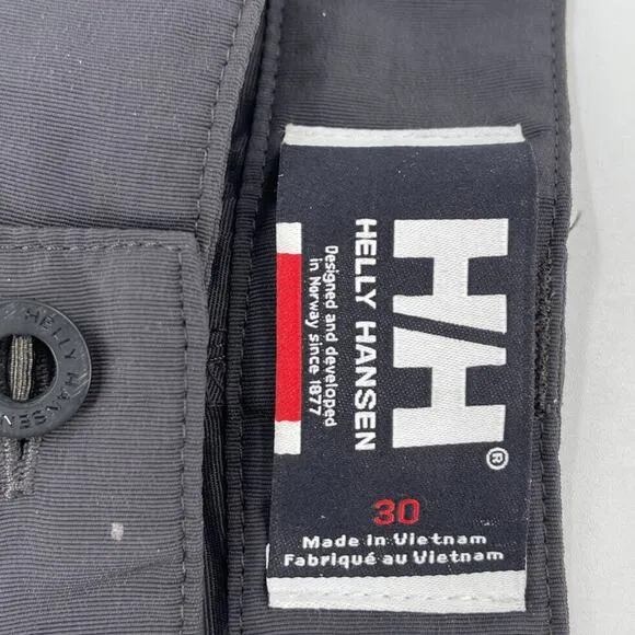 Helly Hansen Resort QD Quick Dry Cargo Shorts Womens 30 Gray