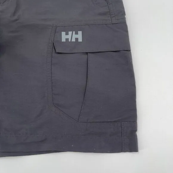 Helly Hansen Resort QD Quick Dry Cargo Shorts Womens 30 Gray