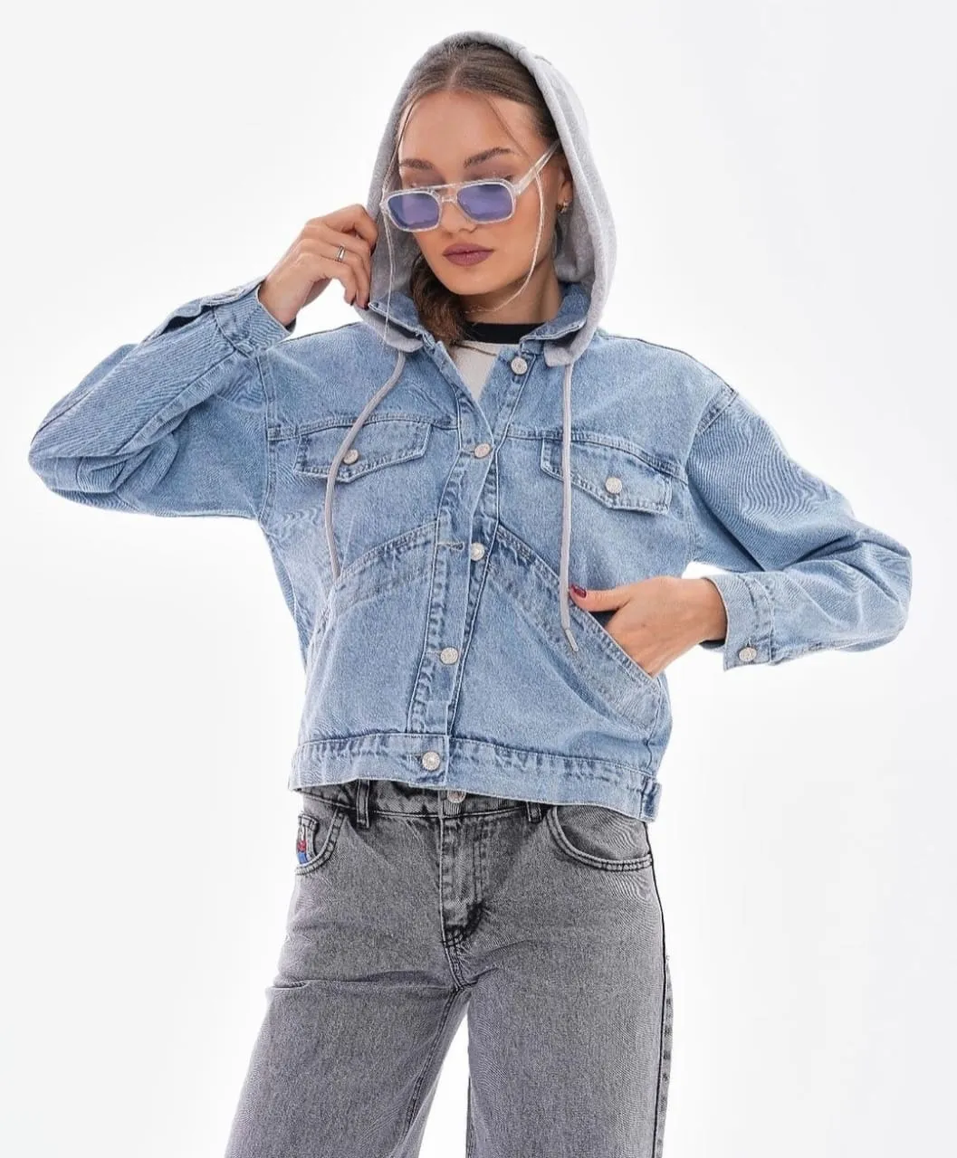 Hooded Jeans Jacket