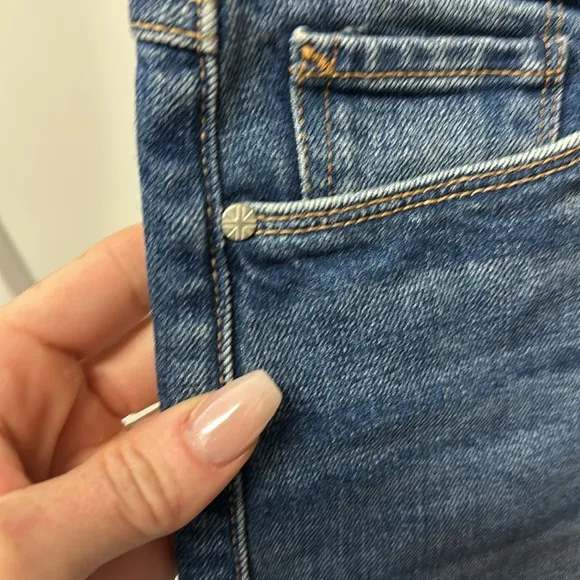 Hudson Jeans Croxley Mis-Rise Denim Shorts, Size 28
