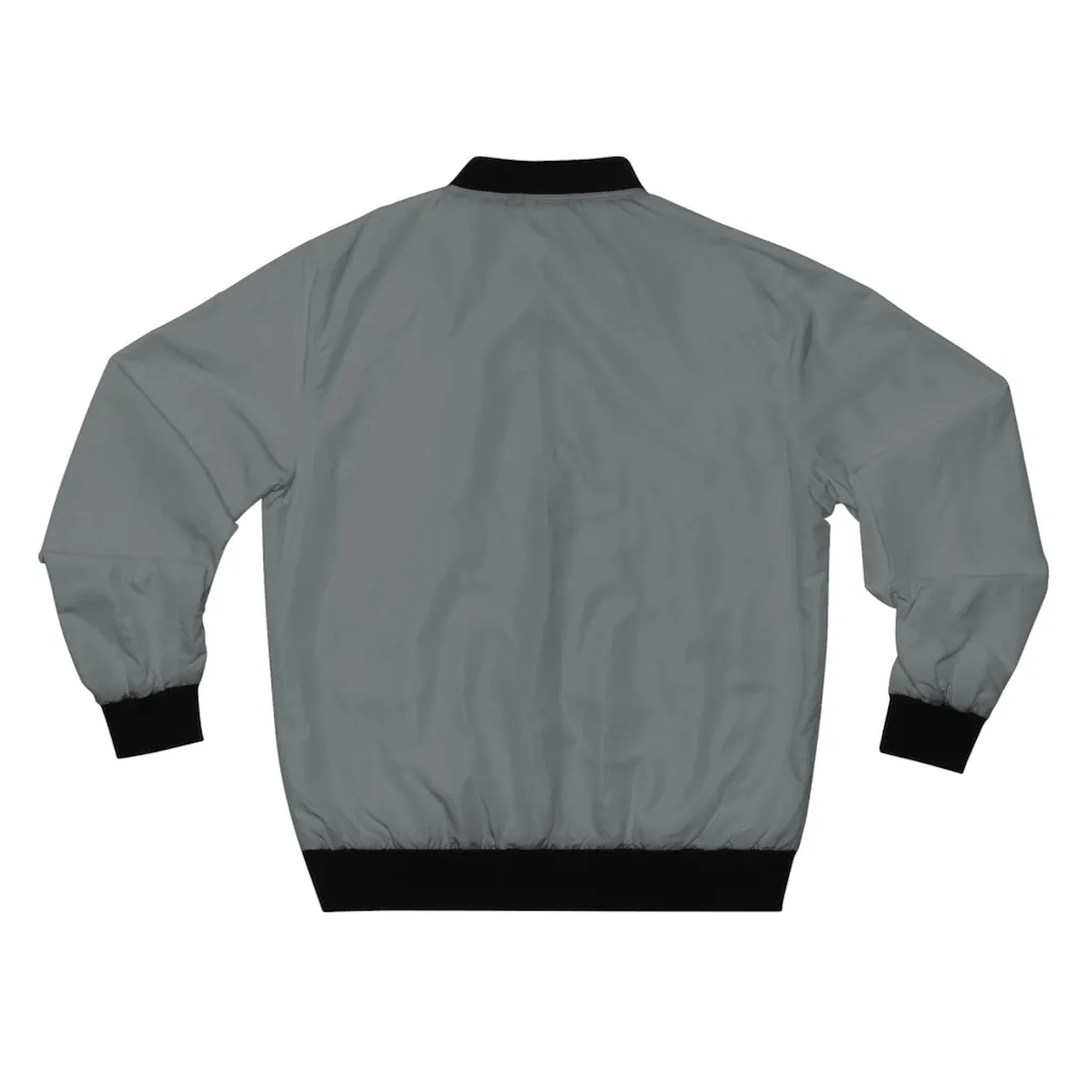 Hustle & Grow Bomber Jacket (Dark Gray)