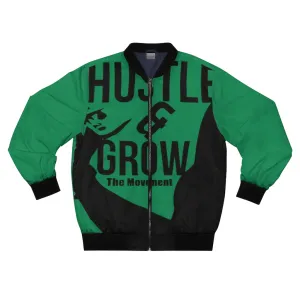 Hustle & Grow Bomber Jacket (Green)