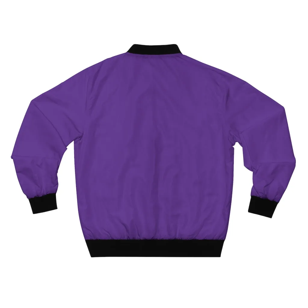 Hustle & Grow Bomber Jacket (Purple)
