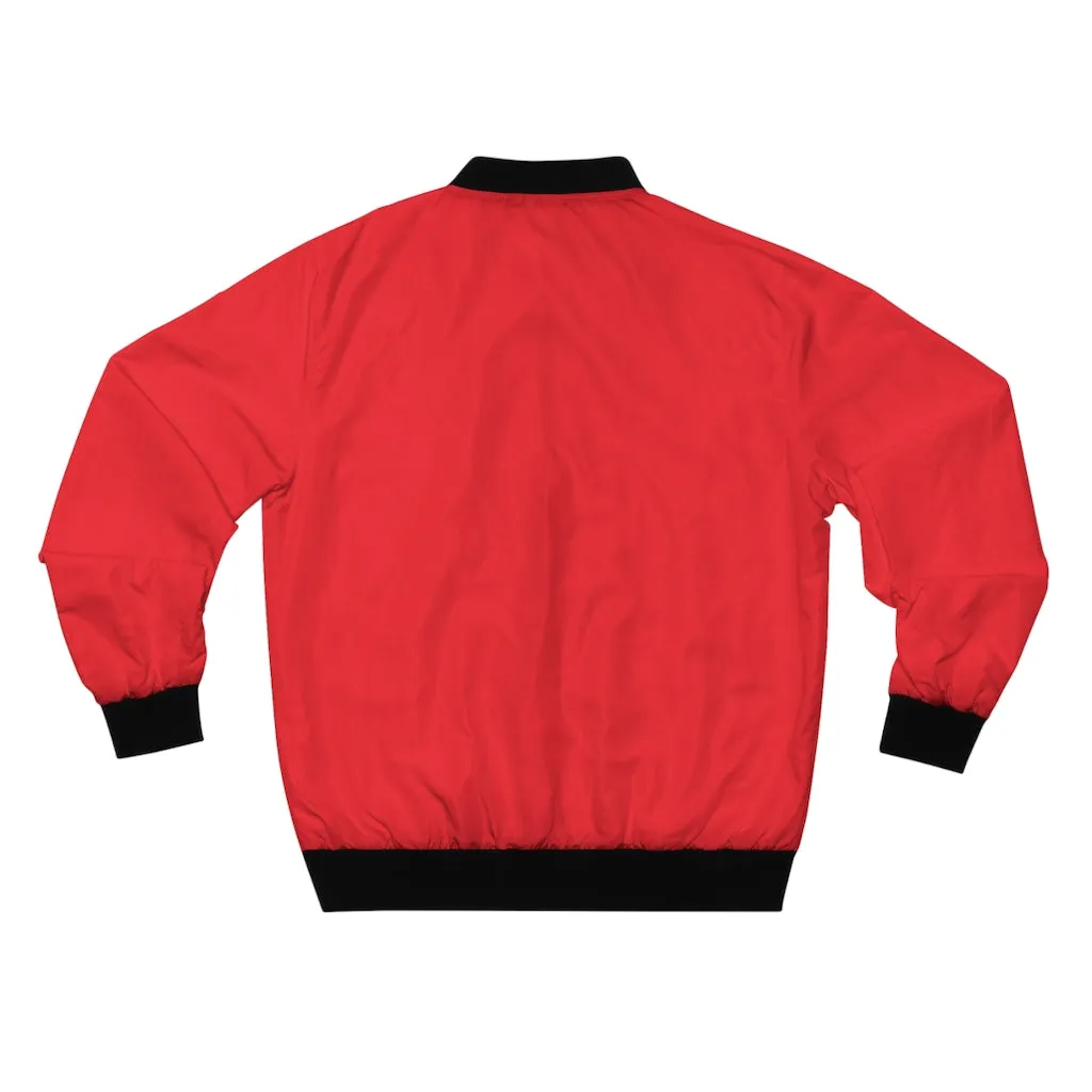 Hustle & Grow Bomber Jacket (Red)
