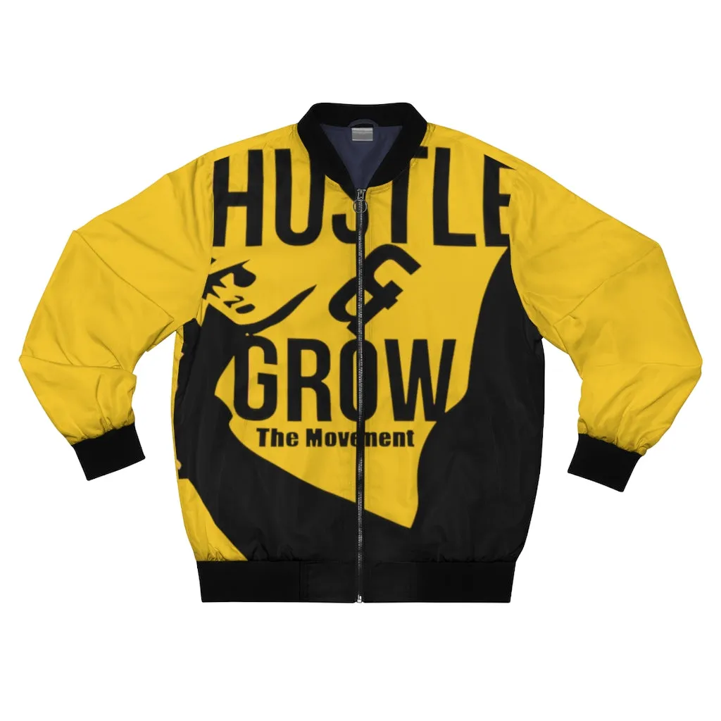 Hustle & Grow Bomber Jacket (Yellow)