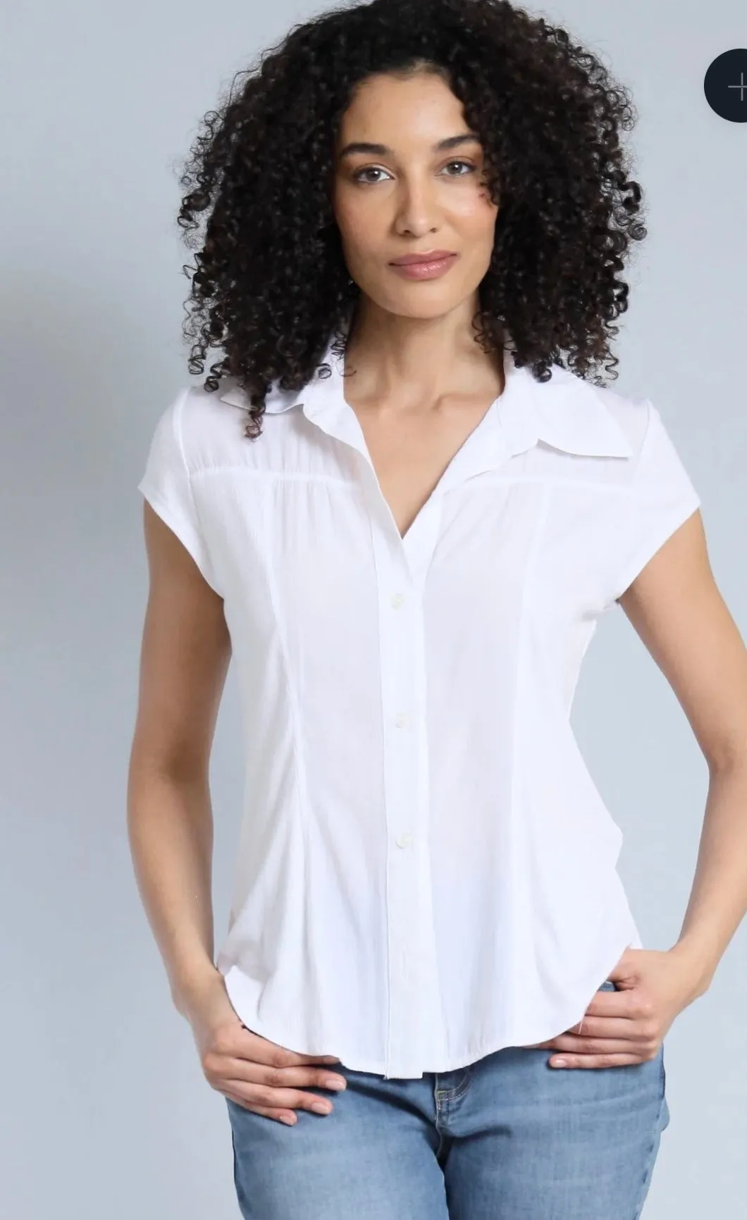 Hybrid Cap Sleeve Shirt Style: T6391