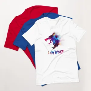 I AM WOLF Rainbow Graphic T-Shirt