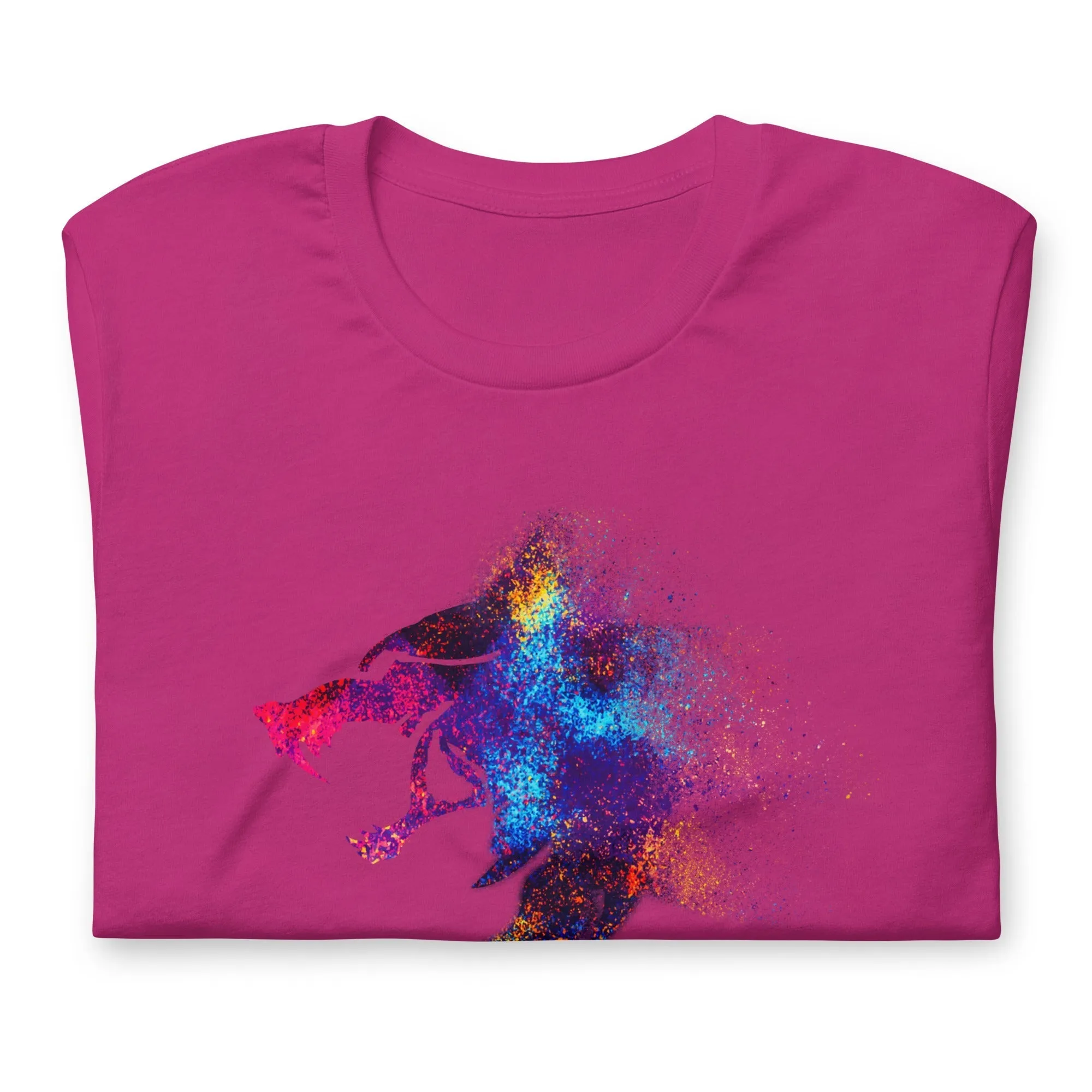 I AM WOLF Rainbow Graphic T-Shirt