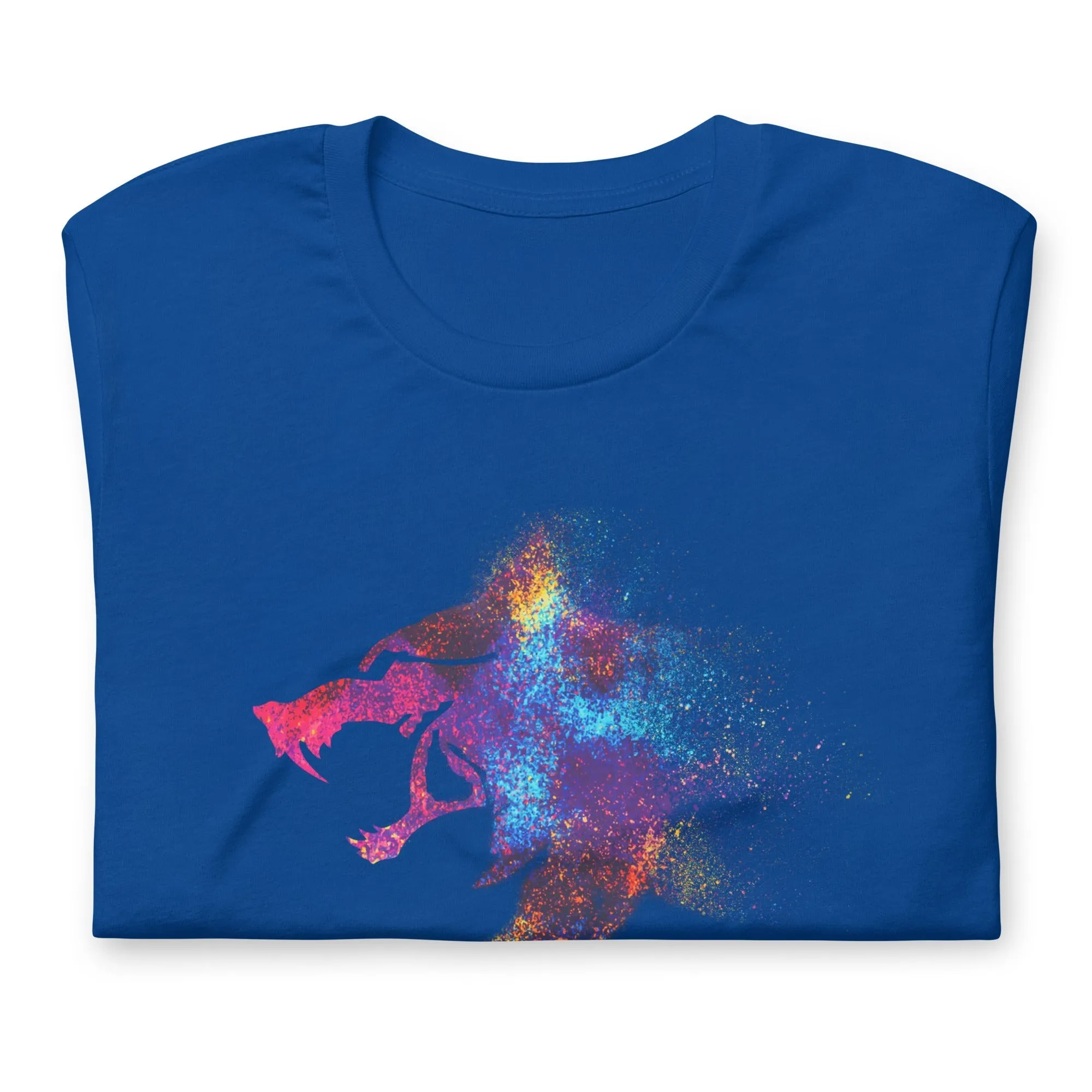 I AM WOLF Rainbow Graphic T-Shirt