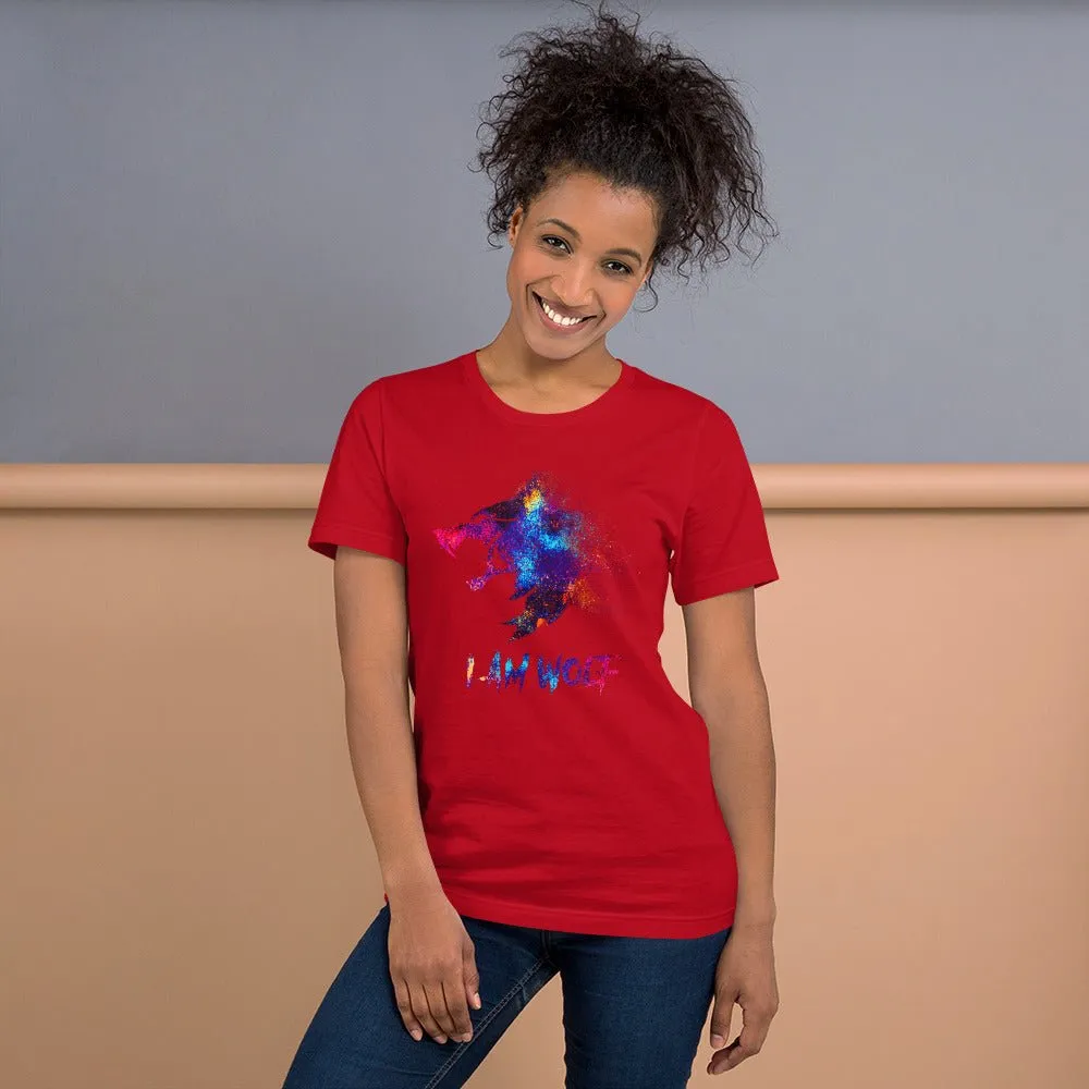 I AM WOLF Rainbow Graphic T-Shirt