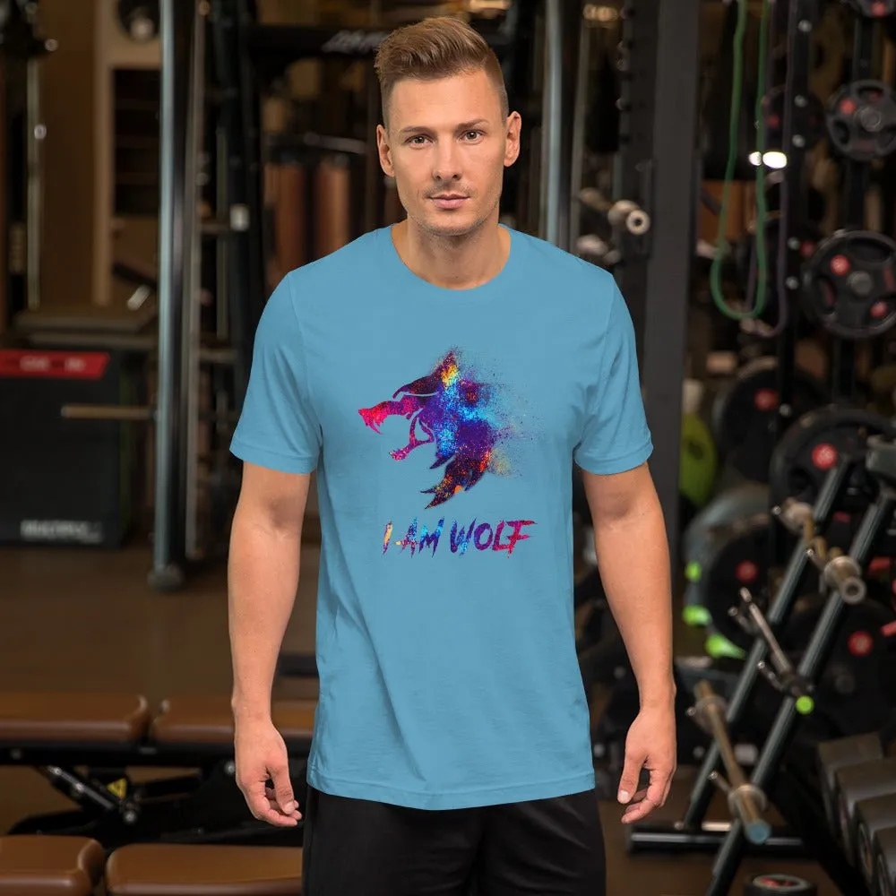 I AM WOLF Rainbow Graphic T-Shirt