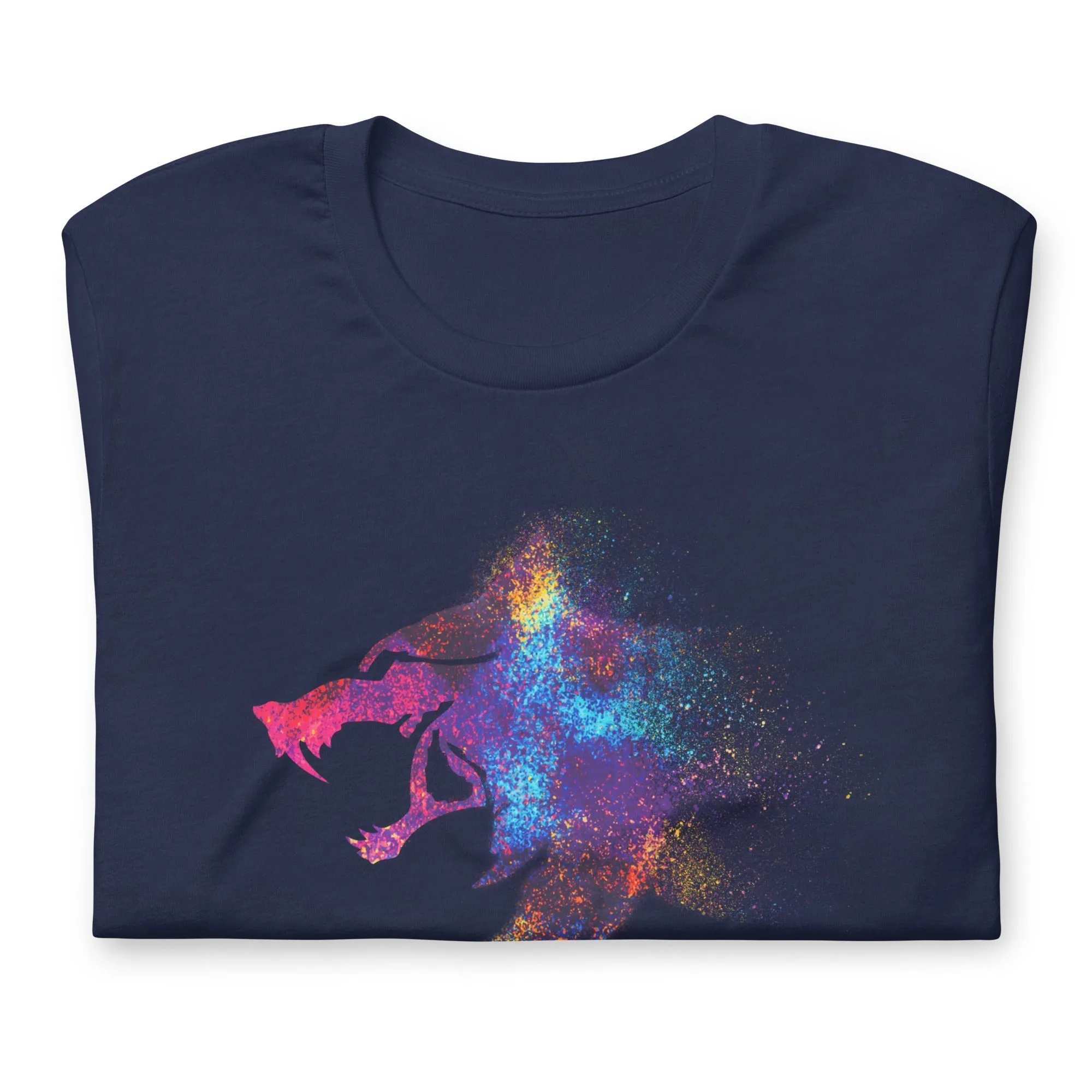 I AM WOLF Rainbow Graphic T-Shirt